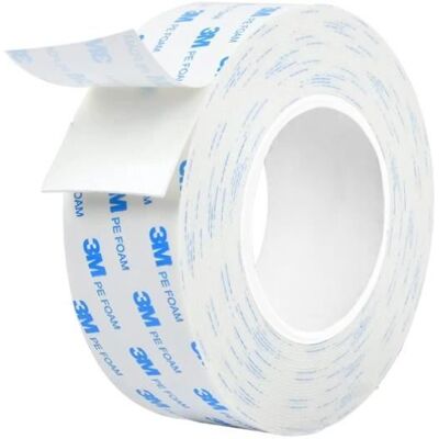Ruban Adhésif Double Face - 3M - Étanche - 19 mm x 3 m - Multi-usages Blanc - Publicité Ruban Adhésif Double Face - 3M - Étanche - 19 mm x 3 m - Multi-usages Blanc - Publicité