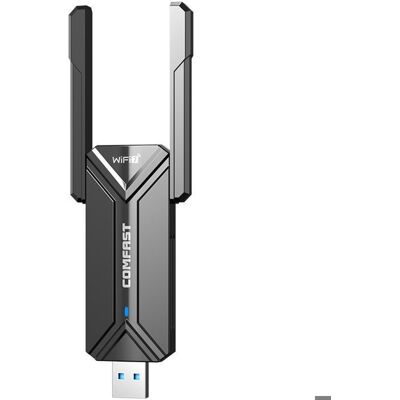 COMFAST Clé WiFi Puissante WiFi7 6500Mbps Adaptateur USB Wi‑Fi PC Dongle Tri-Bande 24/5/6G MU-MIMO Windows10/11 CF-983BE Noir - Publicité COMFAST Clé WiFi Puissante WiFi7 6500Mbps Adaptateur USB Wi‑Fi PC Dongle Tri-Bande 24/5/6G MU-MIMO Windows10/11 CF-983BE Noir - Publicité