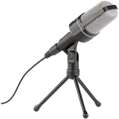 Microphone studio professionnel - Auvisio - Noir - Filaire - Jack 35 mm - Trépied inclus Noir - Publicité Microphone studio professionnel - Auvisio - Noir - Filaire - Jack 35 mm - Trépied inclus Noir - Publicité
