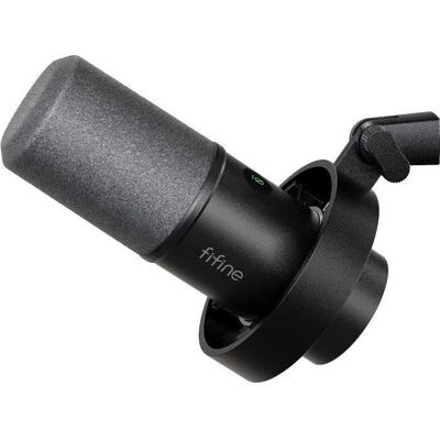 Micro Dynamique USB/XLR - Fifine - Enregistrement Vocal Gaming Podcasting Streaming Broadcasting Noir - Publicité Micro Dynamique USB/XLR - Fifine - Enregistrement Vocal Gaming Podcasting Streaming Broadcasting Noir - Publicité