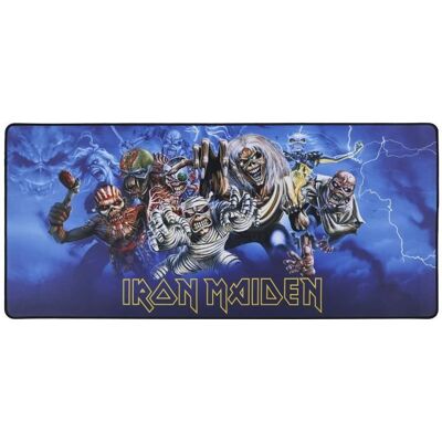 Tapis de souris XXL - SUBSONIC - Iron Maiden - 90 cm x 40 cm - Tapis de bureau gaming - Licence officielle Noir - Publicité Tapis de souris XXL - SUBSONIC - Iron Maiden - 90 cm x 40 cm - Tapis de bureau gaming - Licence officielle Noir - Publicité