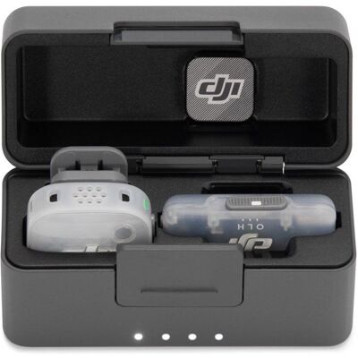Microphone - DJI - Mic Mini 2S - 1 TX - Mobile RX - Charging Case Gris - Publicité Microphone - DJI - Mic Mini 2S - 1 TX - Mobile RX - Charging Case Gris - Publicité