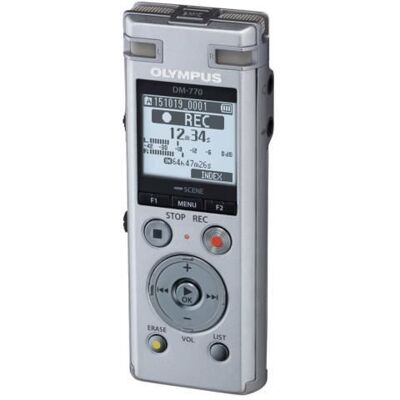Enregistreur vocal Olympus DM-770 - 8 Go - Gris - Microphone stéréo intégré - Casque 35 mm Gris - Publicité Enregistreur vocal Olympus DM-770 - 8 Go - Gris - Microphone stéréo intégré - Casque 35 mm Gris - Publicité