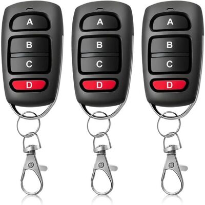 SANYU Télécommande Universelle 433 MHz pour Porte de Garage Télécommande Sans Fil à 4 Boutons Clonage Rapide pour Portails Électriques - Publicité SANYU Télécommande Universelle 433 MHz pour Porte de Garage Télécommande Sans Fil à 4 Boutons Clonage Rapide pour Portails Électriques - Publicité