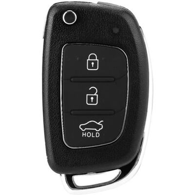 AYNEFY Étui porte-clés Flip 3 boutons télécommande porte-clés étui coque pour Hyundai Santa Fe (ix45) 2013-2014 Noir - Publicité AYNEFY Étui porte-clés Flip 3 boutons télécommande porte-clés étui coque pour Hyundai Santa Fe (ix45) 2013-2014 Noir - Publicité