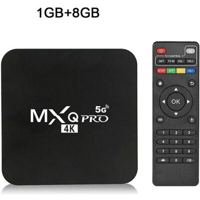 OUTAD MXQ PRO 5G 4K Network Player Set-top Box Boîtier de télécommande pour la maison Smart Media(1+8G) Noir - Publicité OUTAD MXQ PRO 5G 4K Network Player Set-top Box Boîtier de télécommande pour la maison Smart Media(1+8G) Noir - Publicité
