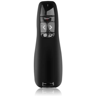 Couleur NOIR stylo pointeur Laser rouge R400 2.4Ghz USB sans fil présentateur PPT télécommande avec stylo pointeur portable p - Publicité Couleur NOIR stylo pointeur Laser rouge R400 2.4Ghz USB sans fil présentateur PPT télécommande avec stylo pointeur portable p - Publicité