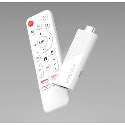 Clé TV 4K Ultra HD - RNCYN - H96MAX H313 - Wi-Fi 6 - Télécommande vocale - Android 14.0 - 16GB ROM - 2 Go RAM Blanc - Publicité Clé TV 4K Ultra HD - RNCYN - H96MAX H313 - Wi-Fi 6 - Télécommande vocale - Android 14.0 - 16GB ROM - 2 Go RAM Blanc - Publicité