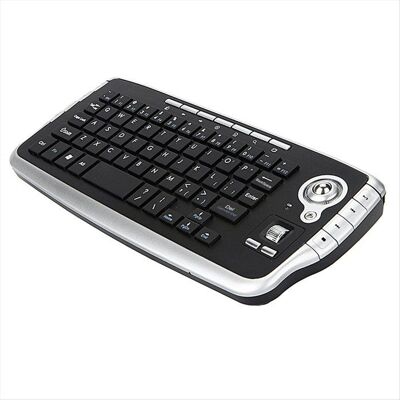 SODIAL Clavier Sans Fil 24 GHz avec Boule de Commande Souris Molette de Défilement Télécommande pour Android TV Smart TV PC Ordinate - Publicité SODIAL Clavier Sans Fil 24 GHz avec Boule de Commande Souris Molette de Défilement Télécommande pour Android TV Smart TV PC Ordinate - Publicité
