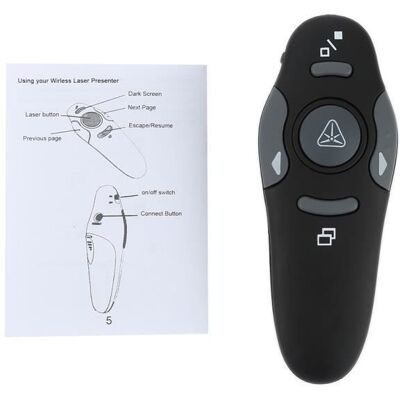 Rf 2.4GHz USB Sans fil Télécommande de présentation pointeur laser présentateur de la souris - Publicité Rf 2.4GHz USB Sans fil Télécommande de présentation pointeur laser présentateur de la souris - Publicité