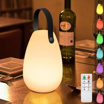 ZMINPEOEL Lampe de Table Extérieure Gradable Lampe de Table Sans Fil 8 Couleurs avec Télécommande Portable Lampe de Table Blanc - Publicité ZMINPEOEL Lampe de Table Extérieure Gradable Lampe de Table Sans Fil 8 Couleurs avec Télécommande Portable Lampe de Table Blanc - Publicité