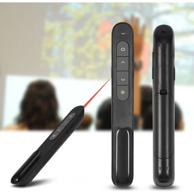 CUQUE 2.4G Stylo Pointeur Laser de Présentation PowerPoint Télécommande sans Fil USB-NOC - Publicité CUQUE 2.4G Stylo Pointeur Laser de Présentation PowerPoint Télécommande sans Fil USB-NOC - Publicité