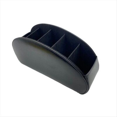 SODIAL Organiseur en Cuir PU à 5 Compartiments Support pour Télécommande Téléphone et TV Boîte de Rangement de Bureau Pinceaux de - Publicité SODIAL Organiseur en Cuir PU à 5 Compartiments Support pour Télécommande Téléphone et TV Boîte de Rangement de Bureau Pinceaux de - Publicité