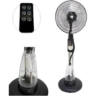 Ventilateur brumisateur - HD4K - GARSACO - 70W - Noir - Télécommande Noir - Publicité Ventilateur brumisateur - HD4K - GARSACO - 70W - Noir - Télécommande Noir - Publicité