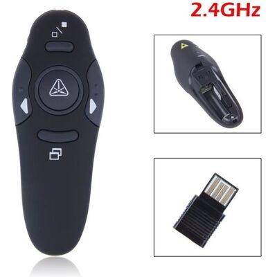 ONEVER Pointeur Laser - Sans Fil - Télécommande PowerPoint - 4 Boutons - 2.4GHz - Rouge Rouge - Publicité ONEVER Pointeur Laser - Sans Fil - Télécommande PowerPoint - 4 Boutons - 2.4GHz - Rouge Rouge - Publicité