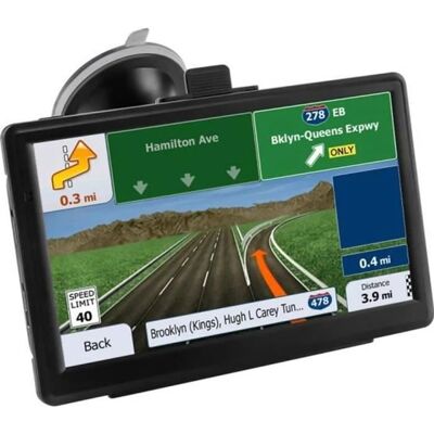 AMRINUGL 1 Navigateur GPS écran tactile 7 pouces carte Europe 52 pays mode camion bus émetteur FM pour voiture camping-car . Noir - Publicité AMRINUGL 1 Navigateur GPS écran tactile 7 pouces carte Europe 52 pays mode camion bus émetteur FM pour voiture camping-car . Noir - Publicité