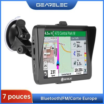 Gearelec 7 pouces Système Navigation GPS à écran Tactile pour Camion Voiture Mises à Jour Cartographiques Gratuites à vie Noir - Publicité Gearelec 7 pouces Système Navigation GPS à écran Tactile pour Camion Voiture Mises à Jour Cartographiques Gratuites à vie Noir - Publicité