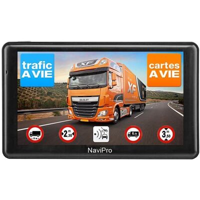 GPS Poids Lourd 7 Pouces NaviPro N7 GPS pour Camion Bus Voiture Europe A Vie Noir - Publicité GPS Poids Lourd 7 Pouces NaviPro N7 GPS pour Camion Bus Voiture Europe A Vie Noir - Publicité