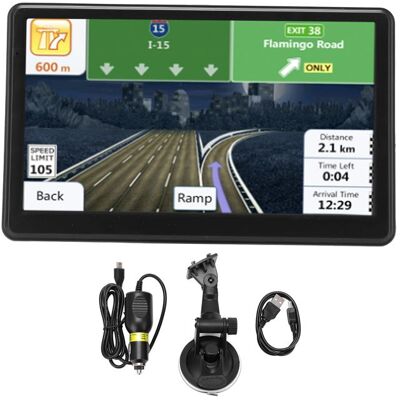 RWOYTHK Navigateur GPS portable pour voiture 7 pouces avec clip arrière 180 W 12-30 V 8 Go 256 Mo pour voiture camion camion Noir - Publicité RWOYTHK Navigateur GPS portable pour voiture 7 pouces avec clip arrière 180 W 12-30 V 8 Go 256 Mo pour voiture camion camion Noir - Publicité