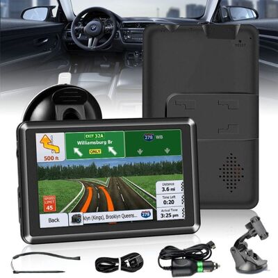 PEYSAITR GPS Navigation 7 Pouces Tactile Cartes Europe UK iGO Primo Camion Voiture ADR Assistant Vocal Label Noir - Publicité PEYSAITR GPS Navigation 7 Pouces Tactile Cartes Europe UK iGO Primo Camion Voiture ADR Assistant Vocal Label Noir - Publicité