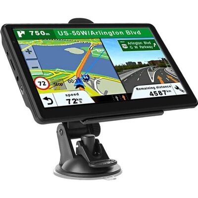 GPS Navigation pour Voiture Camion - HOMYL - Écran Tactile 7 Pouces - 8 Go - Guidage Vocal - Carte Europe Noir - Publicité GPS Navigation pour Voiture Camion - HOMYL - Écran Tactile 7 Pouces - 8 Go - Guidage Vocal - Carte Europe Noir - Publicité