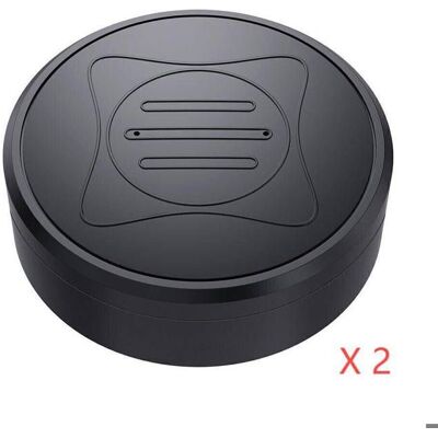 RWOYTHK Lot de 2 mini émetteurs de suivi GPS magnétiques en temps réel pour voiture véhicule enfants chiens. Noir - Publicité RWOYTHK Lot de 2 mini émetteurs de suivi GPS magnétiques en temps réel pour voiture véhicule enfants chiens. Noir - Publicité