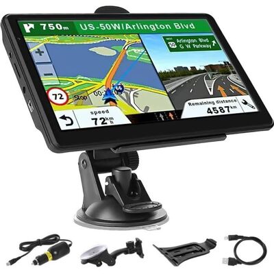 GPS Voiture - PRUMYA - Camion - Écran Tactile 7 Pouces - Mémoire 8G - Avertissement Zones de Danger Noir - Publicité GPS Voiture - PRUMYA - Camion - Écran Tactile 7 Pouces - Mémoire 8G - Avertissement Zones de Danger Noir - Publicité