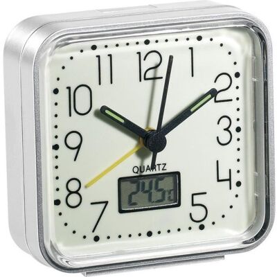 Pearl - Quartz - phosphorescent - thermomètre numérique - Réveil - Publicité Pearl - Quartz - phosphorescent - thermomètre numérique - Réveil - Publicité
