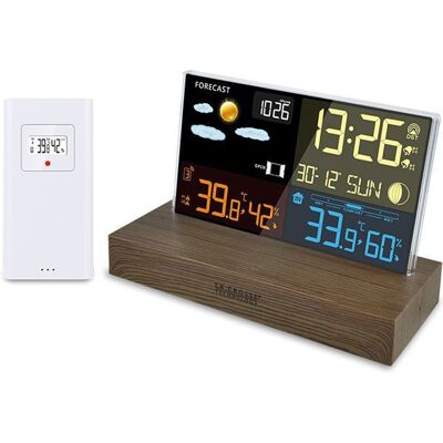 Station Météo - LA CROSSE TECHNOLOGY - WS6206 - Design Moderne - Couleur Marron - Intérieur Marron - Publicité Station Météo - LA CROSSE TECHNOLOGY - WS6206 - Design Moderne - Couleur Marron - Intérieur Marron - Publicité