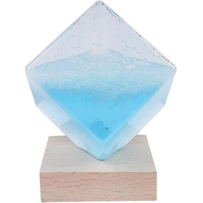 SANS MARQUE Station météo Verre tempête prévisionniste météo tempête de Cube deau Bleu Cristal prédicteur météo en Verre avec Base en bleu Bleu - Publicité SANS MARQUE Station météo Verre tempête prévisionniste météo tempête de Cube deau Bleu Cristal prédicteur météo en Verre avec Base en bleu Bleu - Publicité
