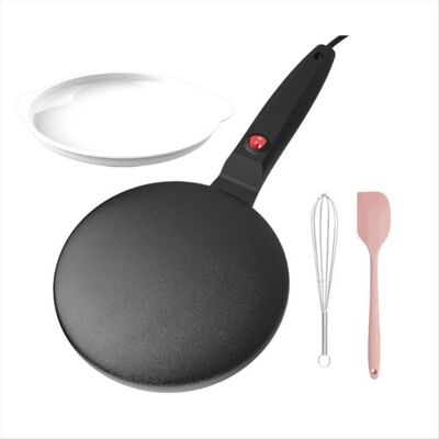 SODIAL Poêle à Crêpes Électrique avec Revêtement Antiadhésif 600 W Machine à Crêpes Portative Plaque de Cuisson Ronde Électrique pour Noir - Publicité SODIAL Poêle à Crêpes Électrique avec Revêtement Antiadhésif 600 W Machine à Crêpes Portative Plaque de Cuisson Ronde Électrique pour Noir - Publicité