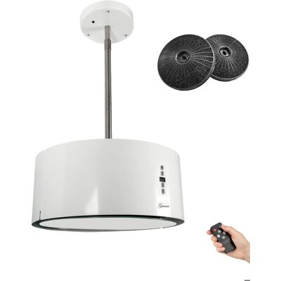 Hotte îlot 50 cm Gurari GCH I 237 50 WH N design élégant en blanc • Hotte suspendue • 860 m³/h • Télécommande • Recyclage Blanc - Publicité Hotte îlot 50 cm Gurari GCH I 237 50 WH N design élégant en blanc • Hotte suspendue • 860 m³/h • Télécommande • Recyclage Blanc - Publicité