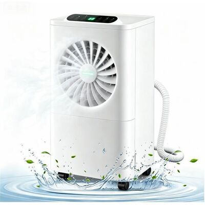 BLEOSAN Déshumidificateur dair 12L/jour Réservoir 2500ml Déshumidificateur à Compresseur Indicateur LED Fonction sèche-linge - Minuterie Blanc - Publicité BLEOSAN Déshumidificateur dair 12L/jour Réservoir 2500ml Déshumidificateur à Compresseur Indicateur LED Fonction sèche-linge - Minuterie Blanc - Publicité