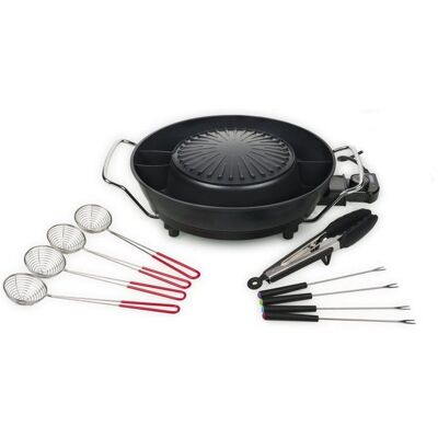 Tristar PZ-9131 - Noir - Ensemble de fondue et grill coréen - Publicité Tristar PZ-9131 - Noir - Ensemble de fondue et grill coréen - Publicité