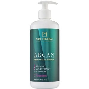Après-shampooing Argan - PURE MINERAL - Cheveux secs - Hydrate - Anti-frisottis - Vitamine E - Sans sulfates - Publicité Après-shampooing Argan - PURE MINERAL - Cheveux secs - Hydrate - Anti-frisottis - Vitamine E - Sans sulfates - Publicité