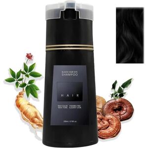 Nova Hair Dye Shampoo Shampoing Colorant Teinture Cheveux Homme Femme Shampoing Colorant Naturel Cheveux Blancs 200ML (Black) - Publicité Nova Hair Dye Shampoo Shampoing Colorant Teinture Cheveux Homme Femme Shampoing Colorant Naturel Cheveux Blancs 200ML (Black) - Publicité