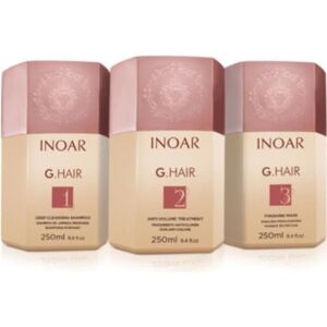 INOAR G HAIR Kit Lissage Brésilien - 3 x 250 ml - Publicité INOAR G HAIR Kit Lissage Brésilien - 3 x 250 ml - Publicité
