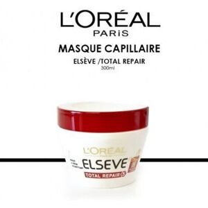 L'OREAL PARIS Masque - LOREAL PARIS - ELSEVE - Total Repair - 300 ml - Cheveux abîmés - Nourrit intensément - Publicité L'OREAL PARIS Masque - LOREAL PARIS - ELSEVE - Total Repair - 300 ml - Cheveux abîmés - Nourrit intensément - Publicité
