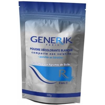 Poudre Décolorante Générik 500g - Restauration de Kératine - Publicité Poudre Décolorante Générik 500g - Restauration de Kératine - Publicité
