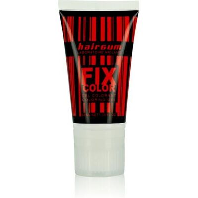 Gel colorant temporaire - Hairgum - Fix Color Rouge - 40 ML - Sélimine au shampooin - Texture gel - Publicité Gel colorant temporaire - Hairgum - Fix Color Rouge - 40 ML - Sélimine au shampooin - Texture gel - Publicité