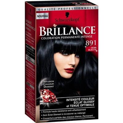 SCHWARZKOPF Modèle 891 - Coloration noire bleutée - Publicité SCHWARZKOPF Modèle 891 - Coloration noire bleutée - Publicité