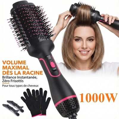 GENERIQUE Brosse Soufflante - 1000W - Sécher Redresser et Donner du Volume - Onvient à Tous les Types de Cheveux - Publicité GENERIQUE Brosse Soufflante - 1000W - Sécher Redresser et Donner du Volume - Onvient à Tous les Types de Cheveux - Publicité