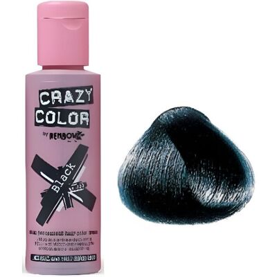 Coloration cheveux Crazy Color BLACK BLUE - Publicité Coloration cheveux Crazy Color BLACK BLUE - Publicité