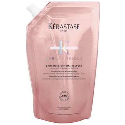 KERASTASE Kérastase Éco-recharge Chroma Absolu Bain Riche Chroma Respect 500ml - Publicité KERASTASE Kérastase Éco-recharge Chroma Absolu Bain Riche Chroma Respect 500ml - Publicité