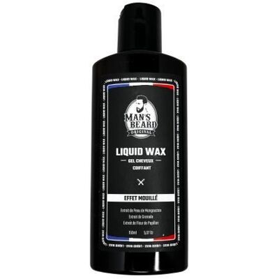 MAN'S BEARD Liquid wax - Gel Liquide cheveux - Fabriqué en France - 150 ml - Publicité MAN'S BEARD Liquid wax - Gel Liquide cheveux - Fabriqué en France - 150 ml - Publicité