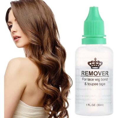 Dissolvant de colle pour cheveux 30ml pour dentelle toupet bande de trame de peau Extension de cheveux p - Publicité Dissolvant de colle pour cheveux 30ml pour dentelle toupet bande de trame de peau Extension de cheveux p - Publicité