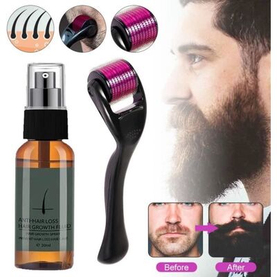QINGQUE Kit de repousse des cheveux de barbe pour homme30ml Sérum Huile Barbe De Croissance pour Pousse Barbe Accélérateur - Publicité QINGQUE Kit de repousse des cheveux de barbe pour homme30ml Sérum Huile Barbe De Croissance pour Pousse Barbe Accélérateur - Publicité