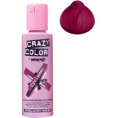 Coloration cheveux semi-permanente CRAZY COLOR Couleur : Rouge Cyclamen Pour un look FUN et des cheveux aux couleurs vives et - Publicité Coloration cheveux semi-permanente CRAZY COLOR Couleur : Rouge Cyclamen Pour un look FUN et des cheveux aux couleurs vives et - Publicité