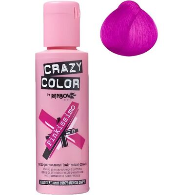 Coloration cheveux semi-permanente CRAZY COLOR PINKISSIMO Pour un look FUN et des cheveux aux couleurs vives et originales ! Les - Publicité Coloration cheveux semi-permanente CRAZY COLOR PINKISSIMO Pour un look FUN et des cheveux aux couleurs vives et originales ! Les - Publicité