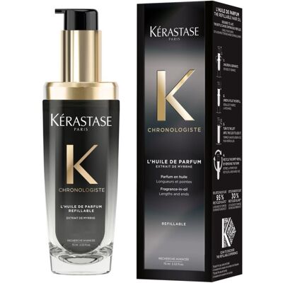 Kerastase Chronologiste LHuile De Parfum 75ml format rechargeable parfum en huile pour longueurs et pointes - Publicité Kerastase Chronologiste LHuile De Parfum 75ml format rechargeable parfum en huile pour longueurs et pointes - Publicité